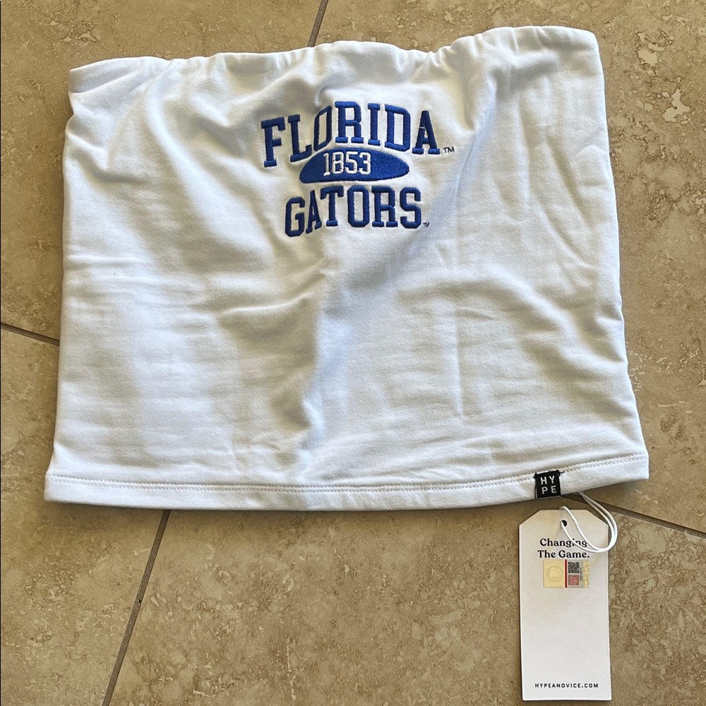 White Florida Gators Tube Top